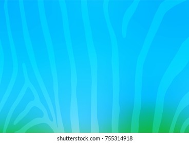 Light Blue, Green vector indian curved background. Colorful abstract illustration with lines in Asian style. The textured pattern can be used for website.