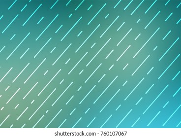 Light Blue, Green vector indian curved pattern. Glitter abstract illustration with doodles and Zen tangles. Hand painted design for web, wrapping, wallpaper.