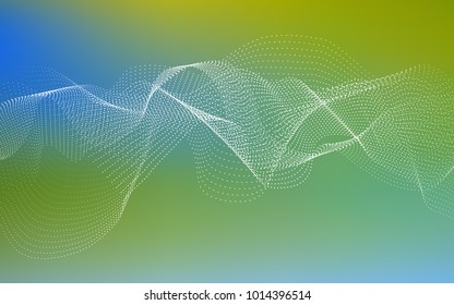 Light Blue, Green vector layout with circle shapes. Abstract illustration with colored bubbles in nature style. Completely new template for your brand book.