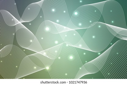 Light Blue, Green vector layout with festival confetti. Blurred decorative design in anniversary style with confetti. The pattern can be used for carnival, festival leaflets.