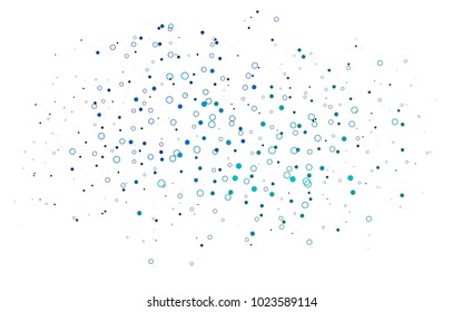 Light Blue, Green vector  layout with circle shapes. Blurred decorative design in abstract style with bubbles. Beautiful design for your business natural advert.