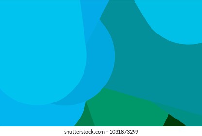Light Blue, Green vector layout with flat lines. Decorative shining illustration with lines on abstract template. Best design for your ad, poster, banner.