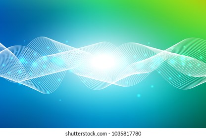 Light Blue, Green vector layout with festival confetti. Blurred decorative design in anniversary style with confetti. New design for ad, poster, banner of your Party.