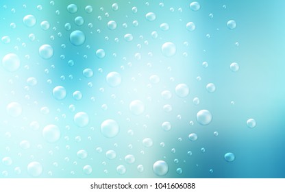 Light Blue, Green vector layout with circle shapes. Modern abstract illustration with colorful water drops. Completely new template for your brand book.