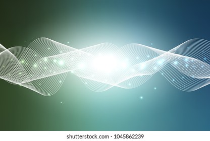 Light Blue, Green vector layout with festival confetti. Glitter abstract illustration with colorful confetti, ribbons. The pattern can be used for birthday gifts, congratulations.