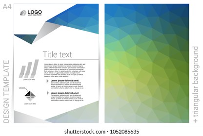 Light Blue, Green vector  layout for Leaflets. Glitter abstract design concept with text box. Pattern for beautiful business cards, folders.