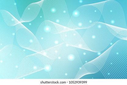 Light Blue, Green vector layout with festival confetti. Beautiful colored illustration with ribbon in celebration style. The pattern can be used for birthday gifts, congratulations.