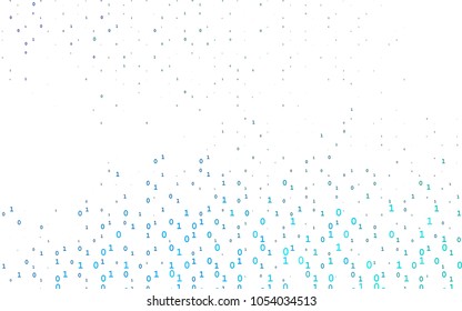 Light Blue, Green vector layout with algebra elements. Illustration with Numeral symbols on abstract template. The pattern can be used for ad, booklets, leaflets of education.