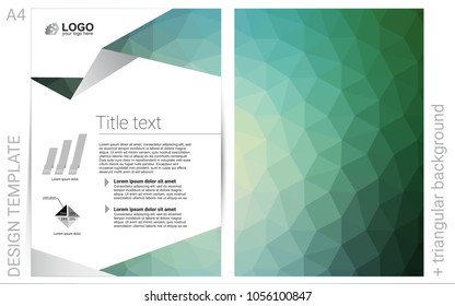 Light Blue, Green vector  layout for Leaflets. Beautiful colored sample in A4 size. Pattern for ads, leaflets, labels of your business.
