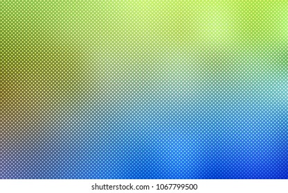 Light Blue, Green vector layout with circle shapes. Beautiful colored illustration with blurred circles in nature style. New design for ad, poster, banner of your website.
