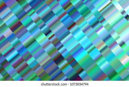 Light Blue, Green vector layout with flat lines. Modern geometrical abstract illustration with staves. The pattern can be used for busines ad, booklets, leaflets