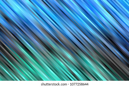 Light Blue, Green vector layout with flat lines. Lines on blurred abstract background with gradient. The pattern can be used as ads, poster, banner for commercial.