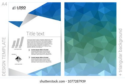 Light Blue, Green vector  layout for Leaflets. Glitter abstract design concept with text box. Beautiful design for cover of notepads.