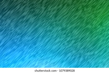 Light Blue, Green vector layout with flat lines. Lines on blurred abstract background with gradient. The pattern can be used for busines ad, booklets, leaflets