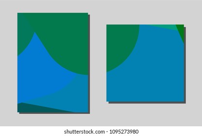 Light Blue, Green vector layout for Leaflets. Abstract booklet on colored background with gradient. New design for a poster, banner of your website.