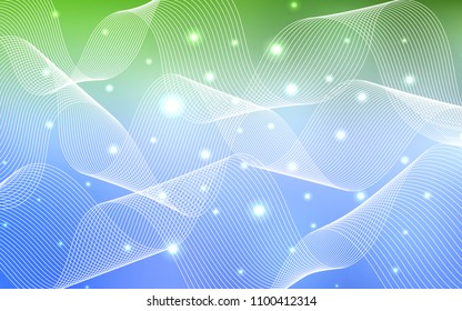 Light Blue, Green vector layout with festival confetti. Glitter abstract illustration with colorful confetti, ribbons. New design for ad, poster, banner of your Party.
