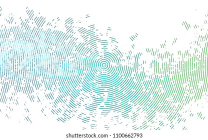 Light Blue, Green vector layout with flat lines. Decorative shining illustration with lines on abstract template. Best design for your ad, poster, banner.