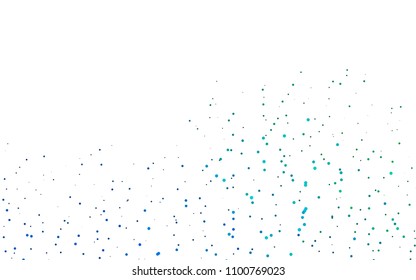 Light Blue, Green vector  layout with circle shapes. Glitter abstract illustration with blurred drops of rain. The pattern can be used for aqua ad, booklets.