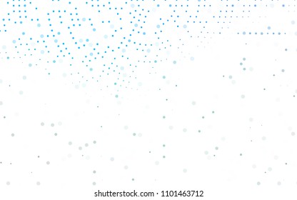 Light Blue, Green vector  layout with circle shapes. Blurred bubbles on abstract background with colorful gradient. New design for ad, poster, banner of your website.