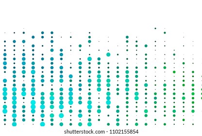 Light Blue, Green vector  layout with circle shapes. Illustration with set of shining colorful abstract circles. Completely new template for your brand book.