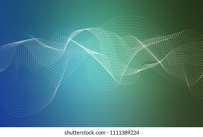 Light Blue, Green vector layout with circle shapes. Abstract illustration with colored bubbles in nature style. Pattern can be used as texture of water, rain drops.