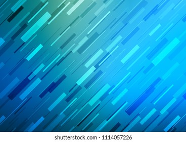 Light Blue, Green vector layout with flat lines. Decorative shining illustration with lines on abstract template. The pattern can be used as ads, poster, banner for commercial.