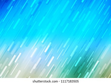 Light Blue, Green vector layout with flat lines. Modern geometrical abstract illustration with staves. Best design for your ad, poster, banner.