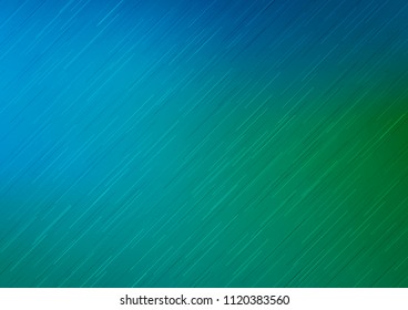 Light Blue, Green vector layout with flat lines. Shining colored illustration with narrow lines. The template can be used as a background.