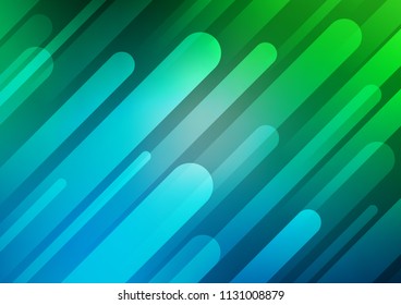 Light Blue, Green vector layout with flat lines. Modern geometrical abstract illustration with staves. The pattern can be used for websites.