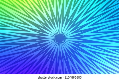 Light Blue, Green vector layout with flat lines. Lines on blurred abstract background with gradient. Best design for your ad, poster, banner.
