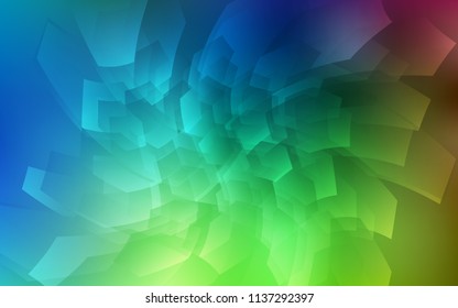 Light Blue, Green vector layout with hexagonal shapes. Design in abstract style with hexagons. Pattern can be used for landing pages.