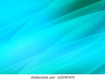 Light Blue, Green vector layout with flat lines. Decorative shining illustration with lines on abstract template. The template can be used as a background.