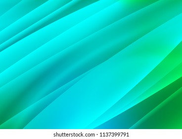 Light Blue, Green vector layout with flat lines. Decorative shining illustration with lines on abstract template. The template can be used as a background.