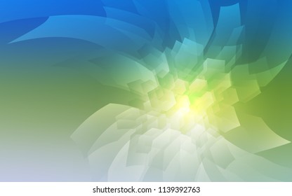 Light Blue, Green vector layout with hexagonal shapes. White background with colorful hexagons. Pattern can be used for landing pages.