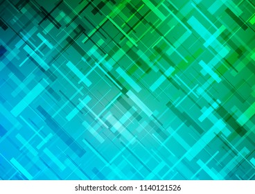 Light Blue, Green vector layout with flat lines. Lines on blurred abstract background with gradient. The pattern can be used for busines ad, booklets, leaflets