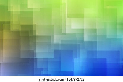 Light Blue, Green vector layout with flat lines. Lines on blurred abstract background with gradient. Template for your beautiful backgrounds.