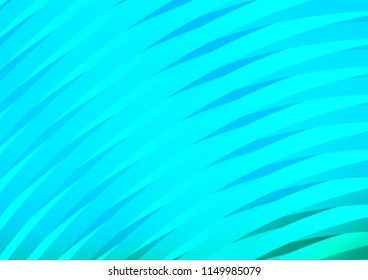 Light Blue, Green vector layout with flat lines. Blurred decorative design in simple style with lines. The pattern can be used as ads, poster, banner for commercial.