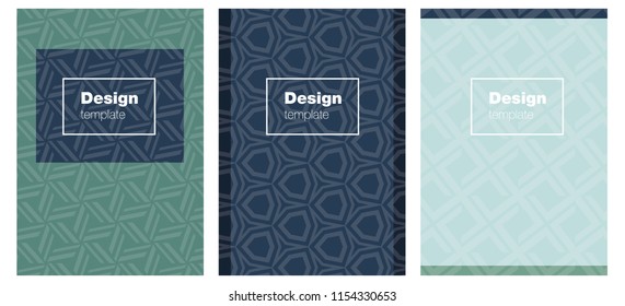 Light Blue, Green vector layout for Leaflets. Abstract booklet on colored background with gradient. Pattern notebooks, journals.
