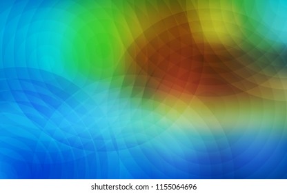 Light Blue, Green vector layout with circle shapes. Illustration with set of shining colorful abstract circles. Beautiful design for your business advert.