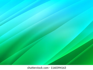 Light Blue, Green vector layout with flat lines. Shining colored illustration with narrow lines. Best design for your ad, poster, banner.