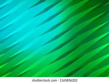 Light Blue, Green vector layout with flat lines. Blurred decorative design in simple style with lines. Best design for your ad, poster, banner.