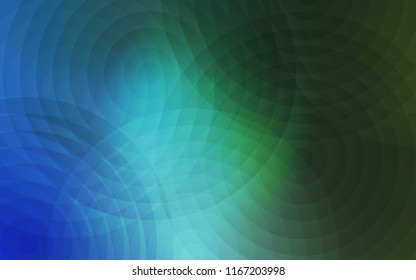 Light Blue, Green vector layout with circle shapes. Abstract illustration with colored bubbles in nature style. Pattern can be used as texture of wallpapers.