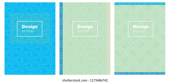 Light Blue, Green vector layout for Leaflets. Abstract booklet on colored background with gradient. Pattern notebooks, journals.