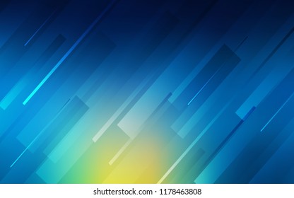 Light Blue, Green vector layout with flat lines. Shining colored illustration with sharp stripes. Smart design for your business advert.