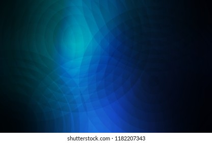 Light Blue, Green vector layout with circle shapes. Beautiful colored illustration with blurred circles in nature style. Pattern can be used for ads, leaflets.
