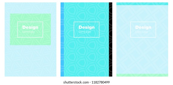 Light Blue, Green vector layout for Leaflets. Glitter abstract design concept with text box. Completely new template books.