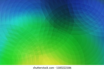 Light Blue, Green vector layout with circle shapes. Blurred decorative design in abstract style with bubbles. Pattern can be used for ads, leaflets.