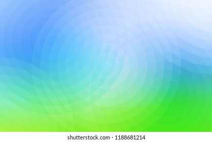 Light Blue, Green vector layout with circle shapes. Abstract illustration with colored bubbles in nature style. Pattern can be used for futuristic ad, booklets.