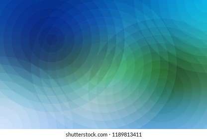 Light Blue, Green vector layout with circle shapes. Blurred decorative design in abstract style with bubbles. Pattern can be used for beautiful websites.