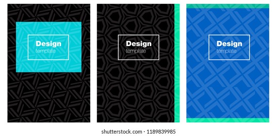 Light Blue, Green vector layout for Leaflets. Glitter abstract design concept with text box. Completely new template books.